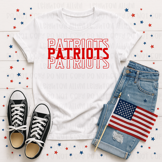Faith Academy Patriots Varsity Stack Spirit Tee