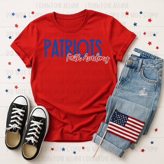 Faith Academy Patriots Signature Spirit Tee