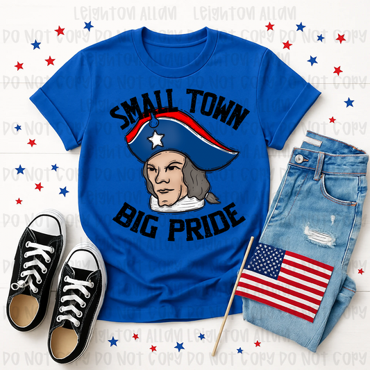 Faith Academy Small Town, Big Pride Patriots Spirit Tee