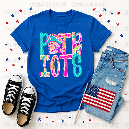 Faith Academy Patriots Neon School Spirit Shirt