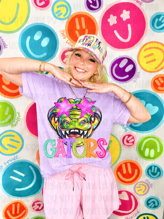 Neon Gators Mascot Spirit Wear Tshirt