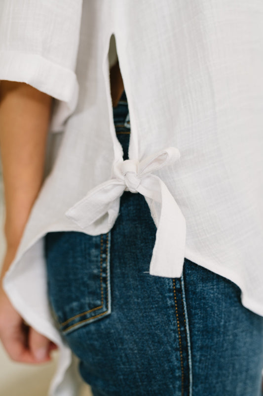 Like You Do Dual Toned Button Down
