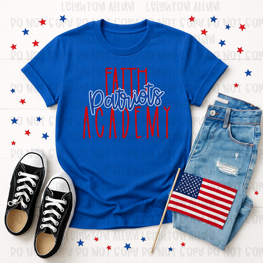 Faith Academy Patriots Classic Spirit Tee