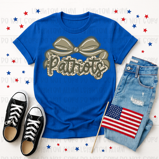 Faith Academy Patriots Neutral Bow Spirit Tee