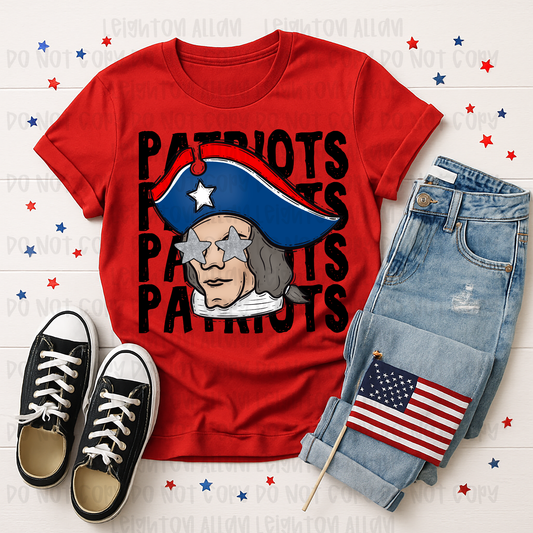 Faith Academy Patriots Retro Mascot Spirit Tee