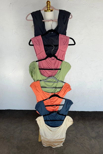 PREORDER: Out and About Cap Sleeve Top