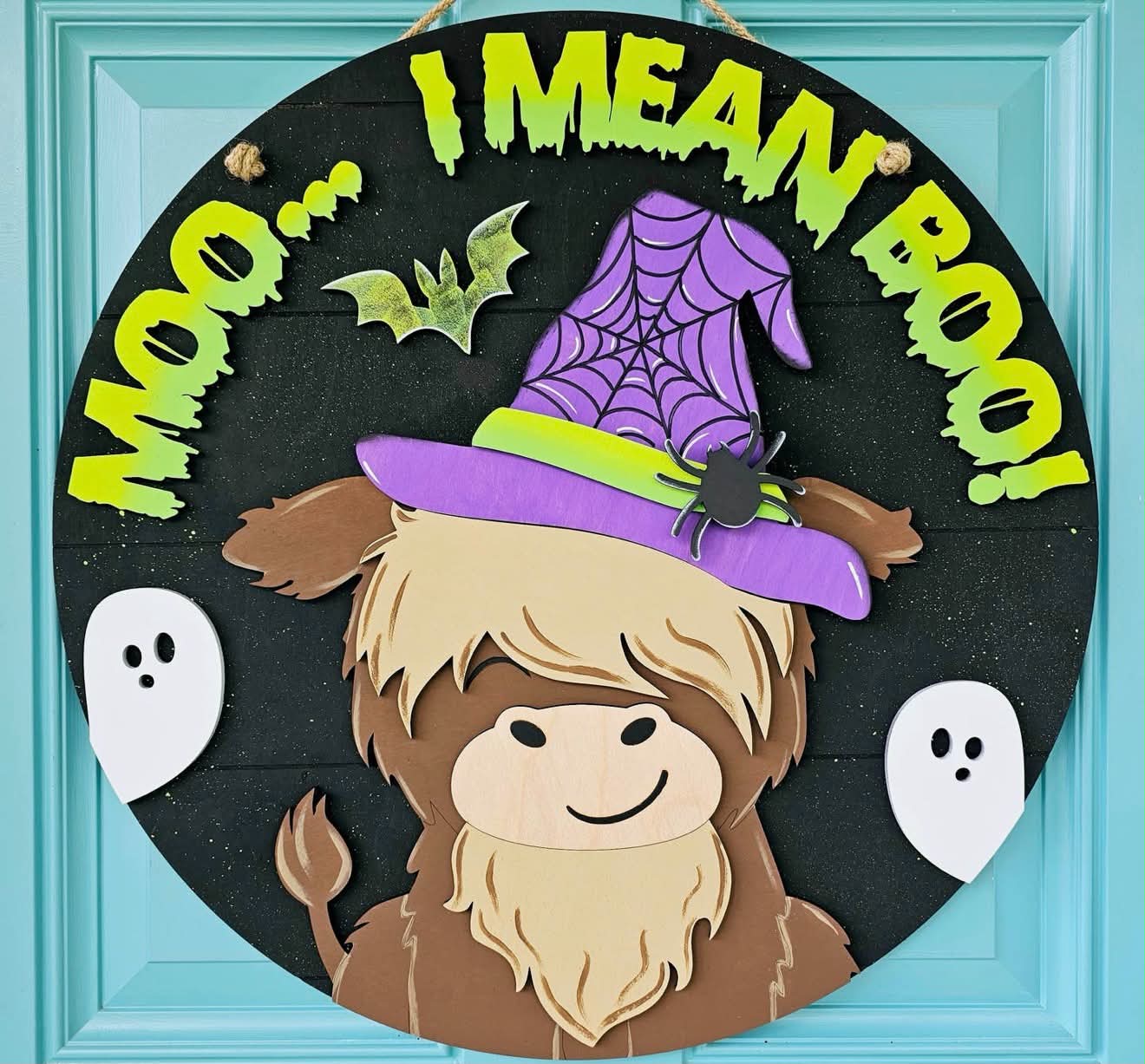 September 12th Door Hanger Paint Party Moo...I mean Boo