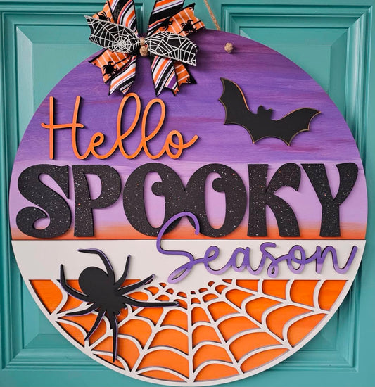 September 12th Door Hanger Paint Party Hello Spooky Season