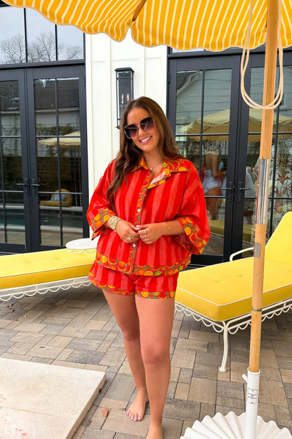 PREORDER: Fruit Salad Button Down Top