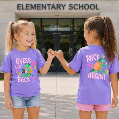 Guess Who’s Back / Back Again Girly Gator Back-to-School Tee | Youth & Adult Graphic Shirt