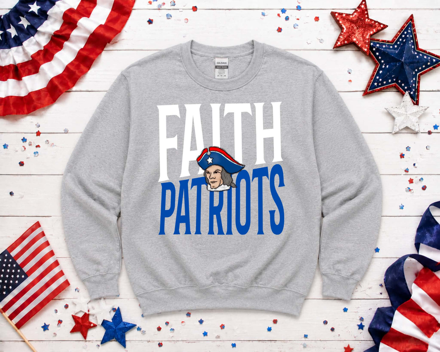 Patriots Faith Academy Stacked Sweatshirt