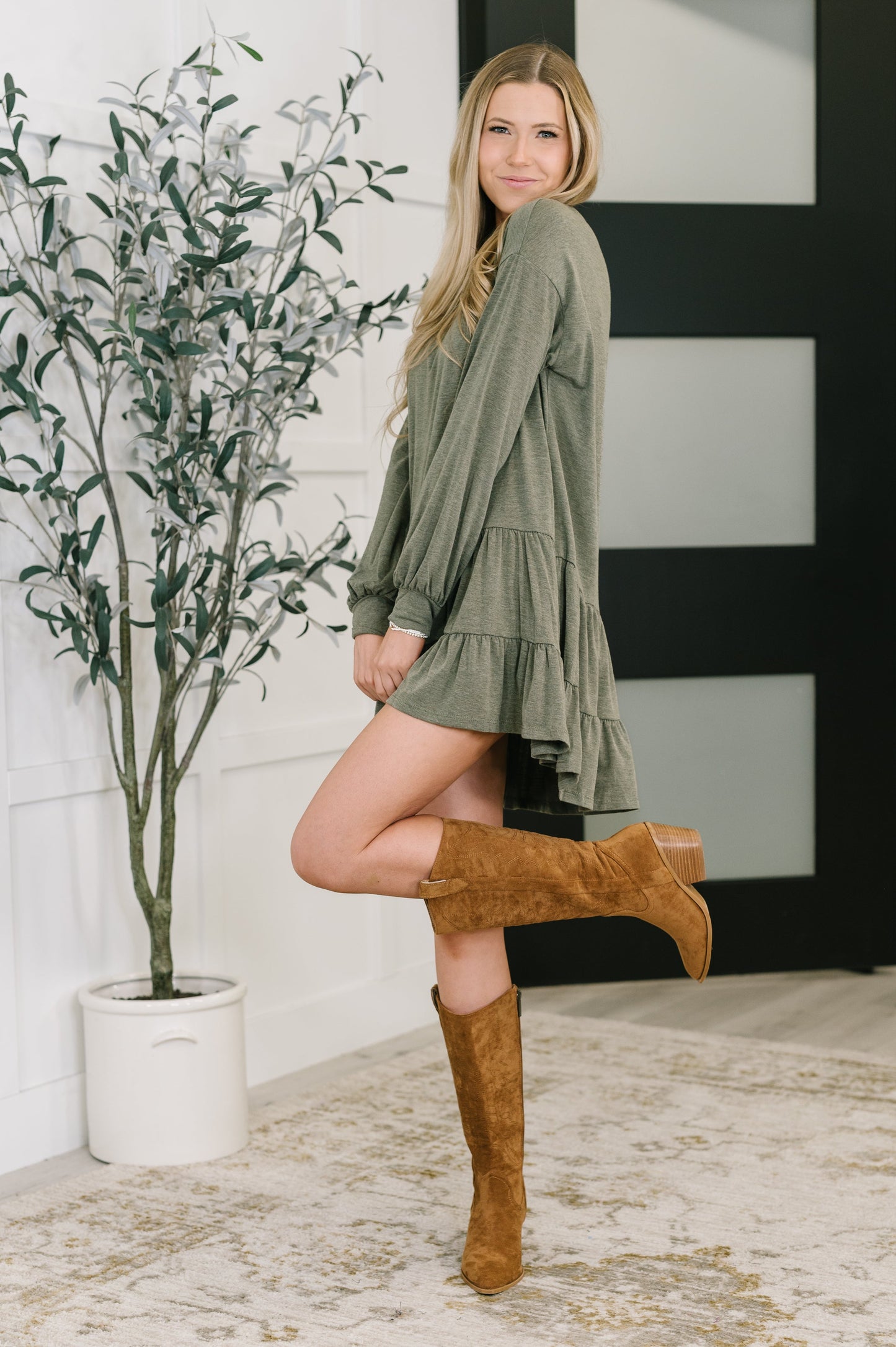 Autumn Breeze Long Sleeve Knit Dress