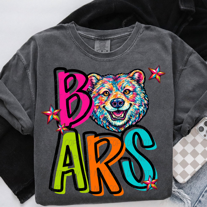 Friday Night Neon Mascot Spirit Wear Graphic Tee 106 Mascots Available