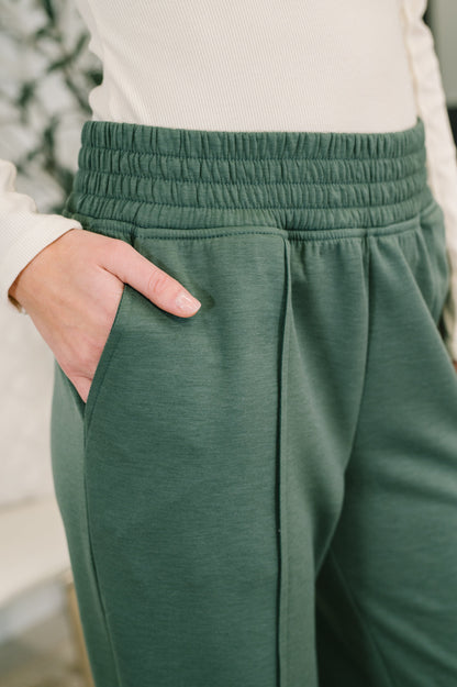 Every Second, Every Hour Jogger Bottoms in Dark Forest