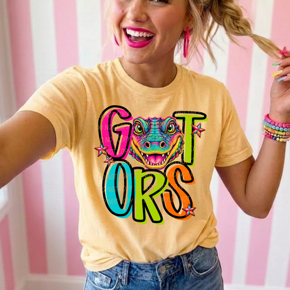 Friday Night Neon Mascot Spirit Wear Graphic Tee 106 Mascots Available