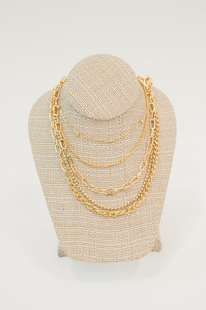 Golden Hour Links Everyday Set in Gold