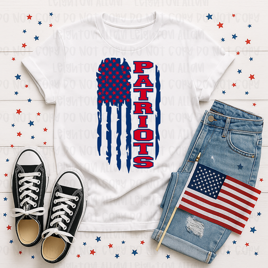 Faith Academy Patriots Flag Spirit Tee