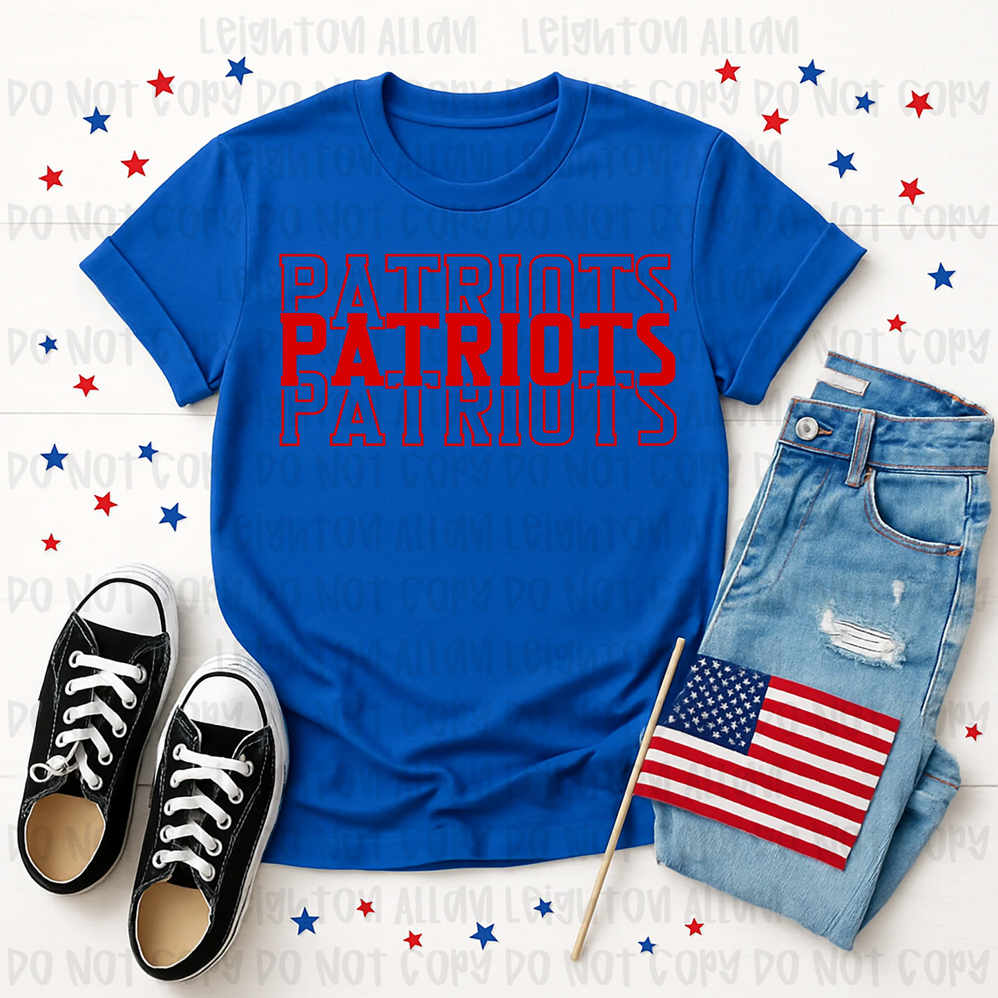 Faith Academy Patriots Varsity Stack Spirit Tee