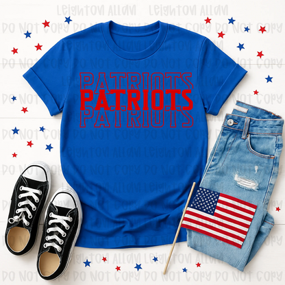 Faith Academy Patriots Varsity Stack Spirit Tee