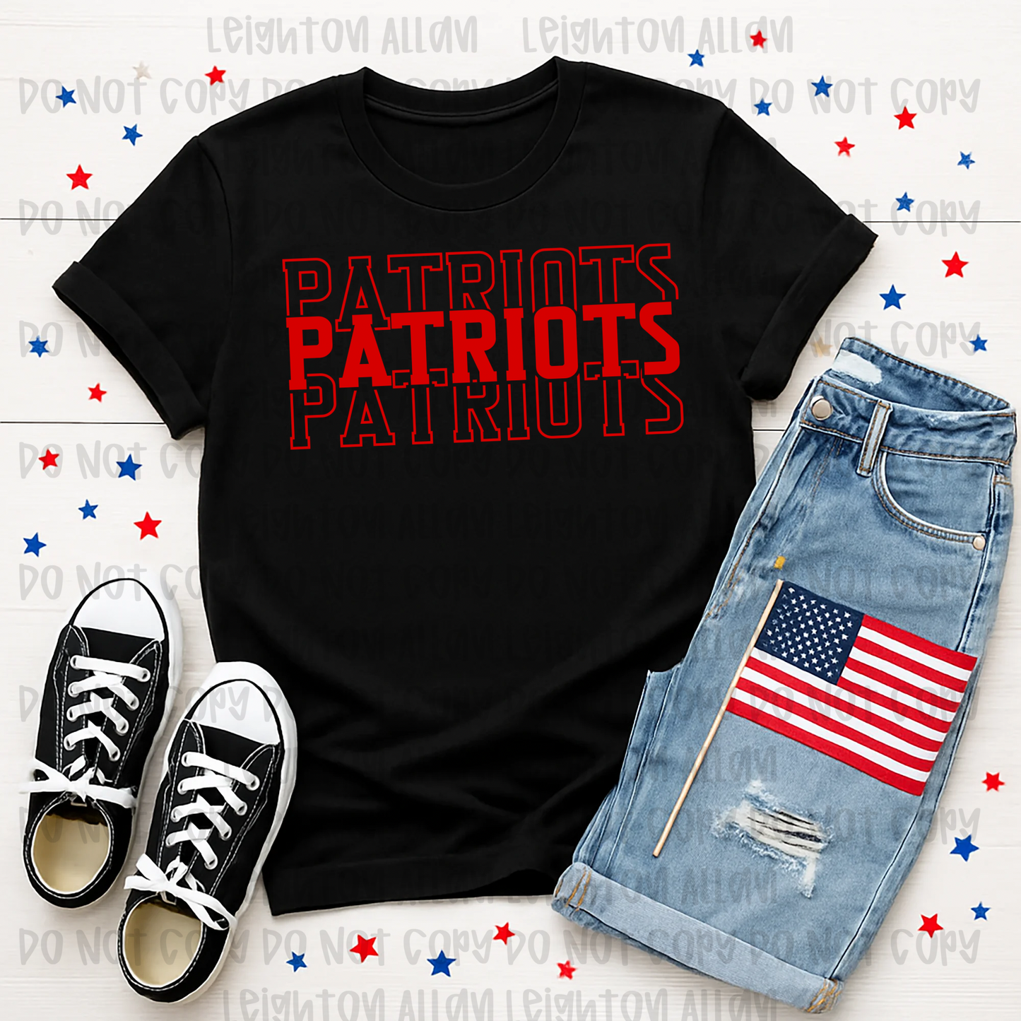 Faith Academy Patriots Varsity Stack Spirit Tee