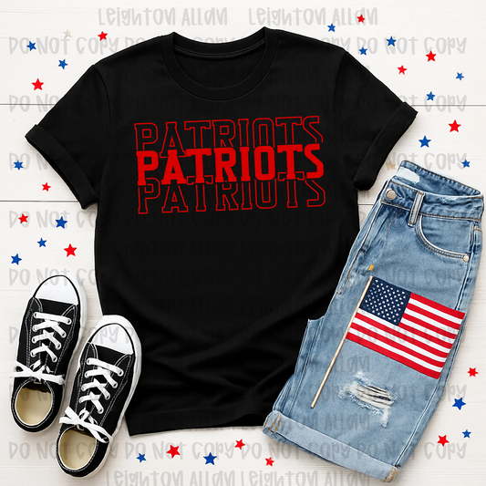 Faith Academy Patriots Varsity Stack Spirit Tee