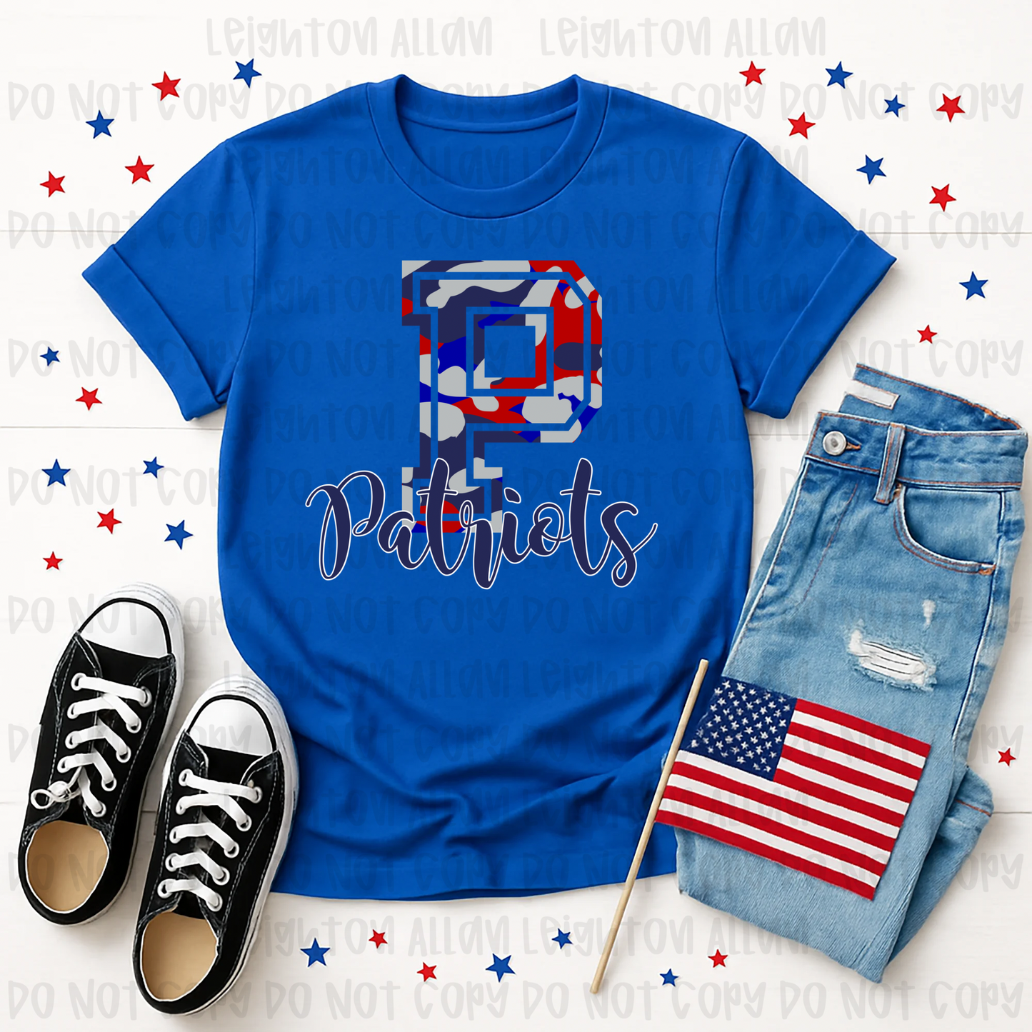 Faith Academy Patriots Varsity Monogram Spirit Tee