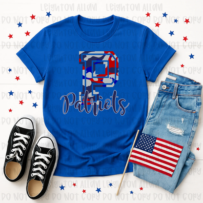 Faith Academy Patriots Varsity Monogram Spirit Tee