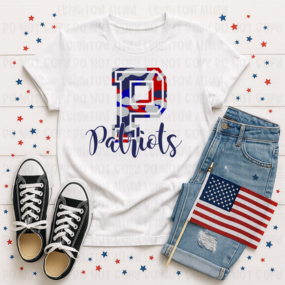 Faith Academy Patriots Varsity Monogram Spirit Tee