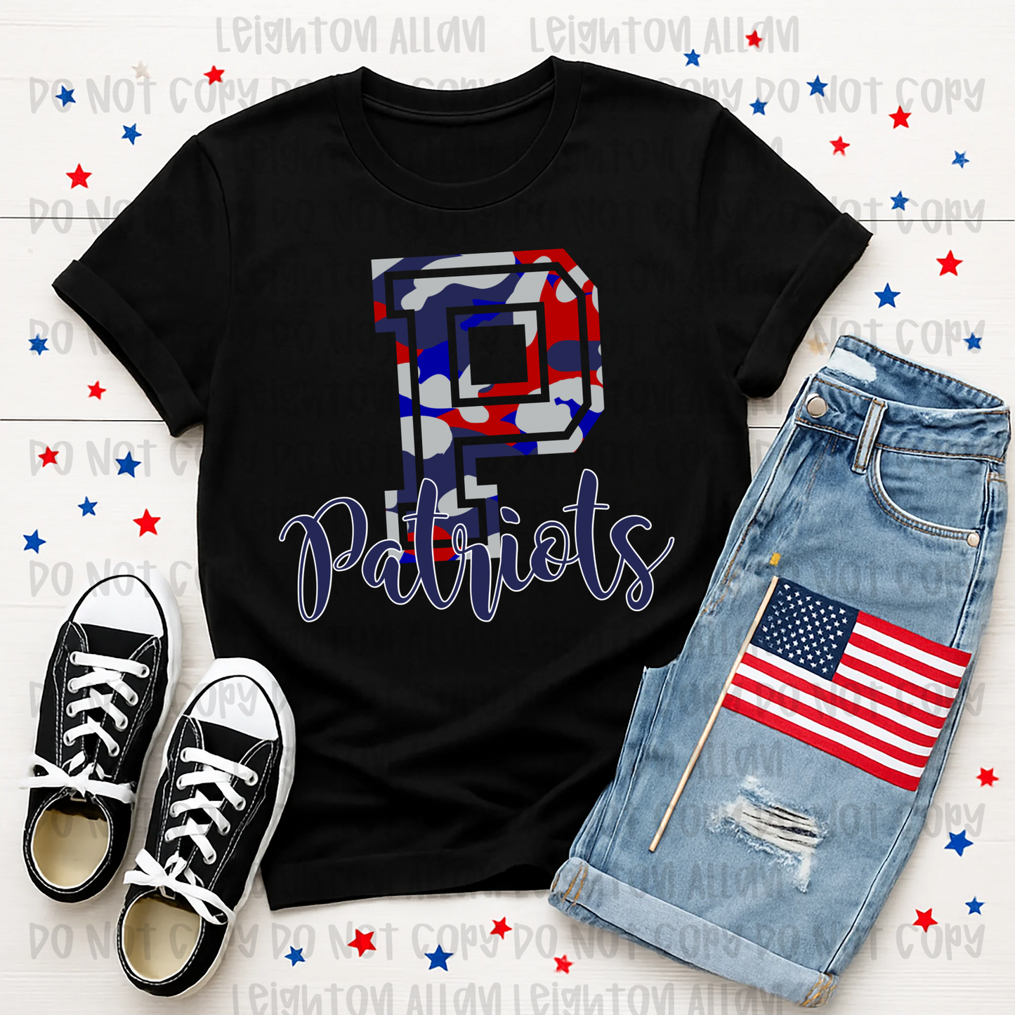 Faith Academy Patriots Varsity Monogram Spirit Tee