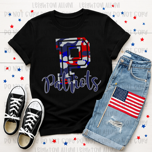 Faith Academy Patriots Varsity Monogram Spirit Tee