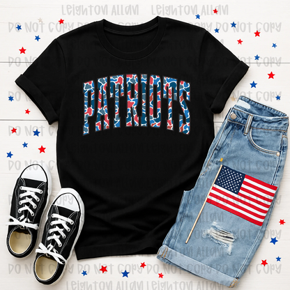 Faith Academy Patriots Camo Varsity Spirit Tee