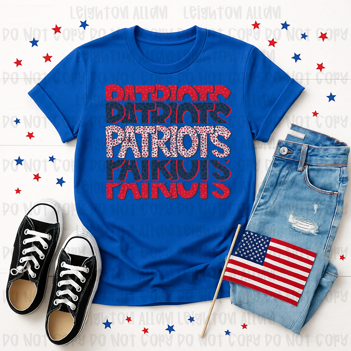 Faith Academy Stacked Patriots Spirit Tee