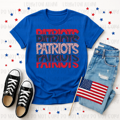 Faith Academy Stacked Patriots Spirit Tee