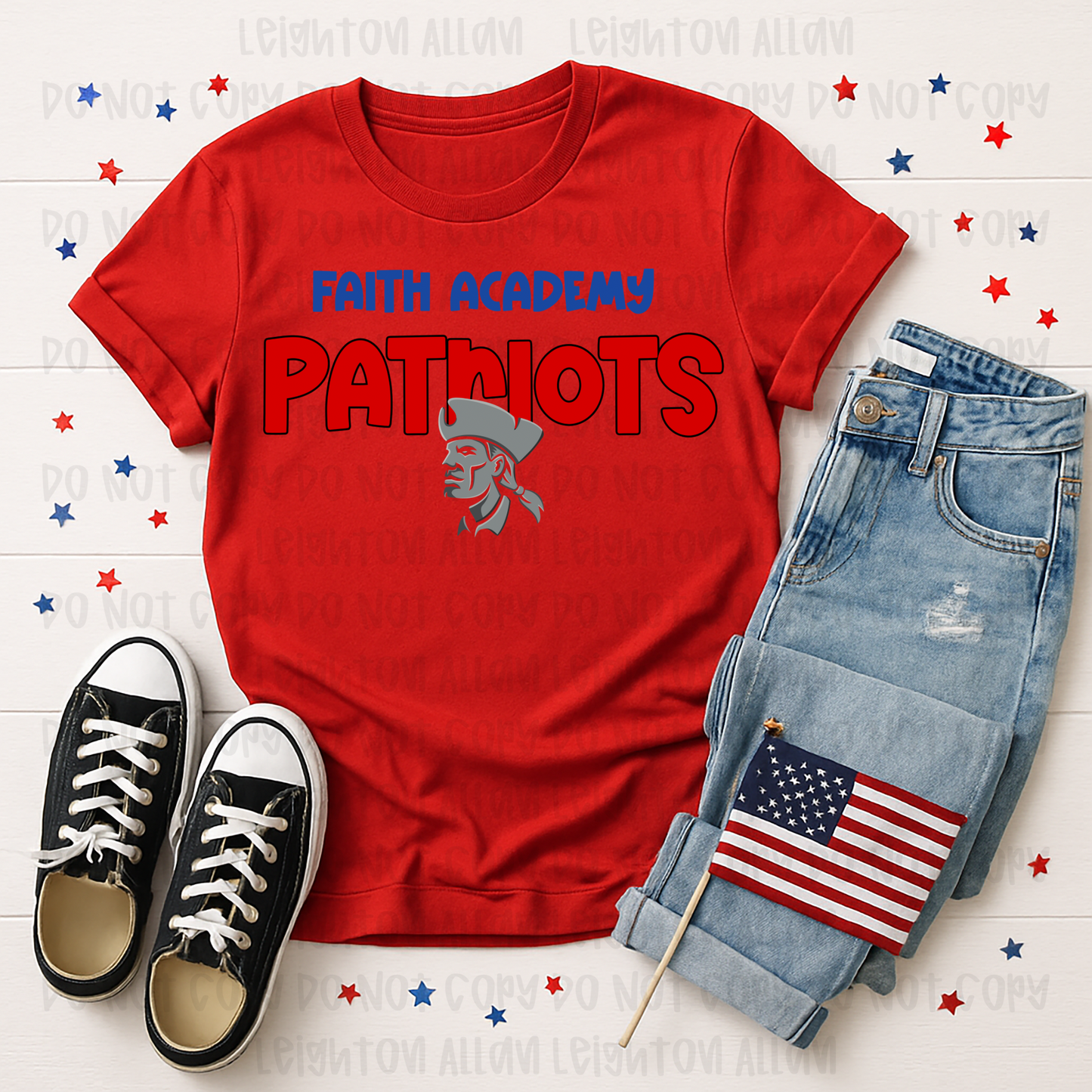Faith Academy Patriots Classic Spirit Tee