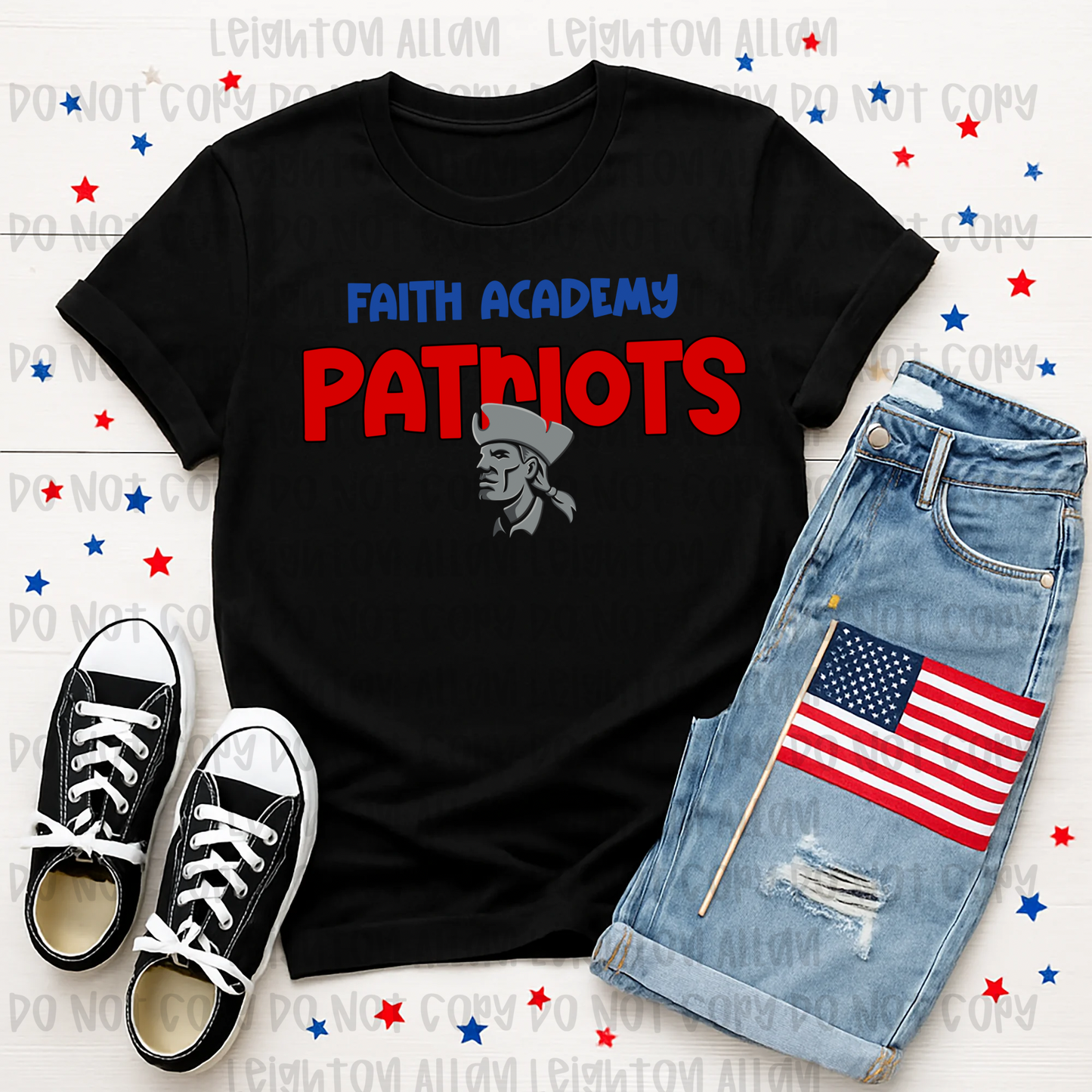 Faith Academy Patriots Classic Spirit Tee