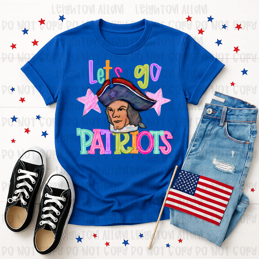 Faith Academy Let’s Go Patriots Retro Spirit Tee
