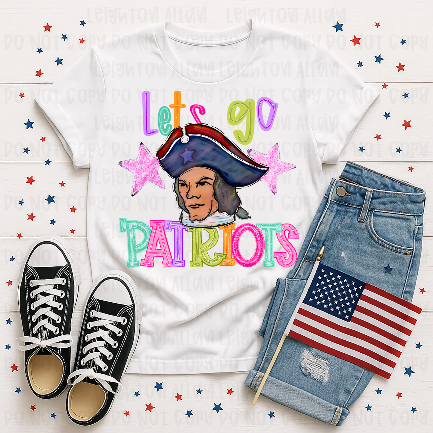 Let’s Go Patriots Retro Spirit Tee