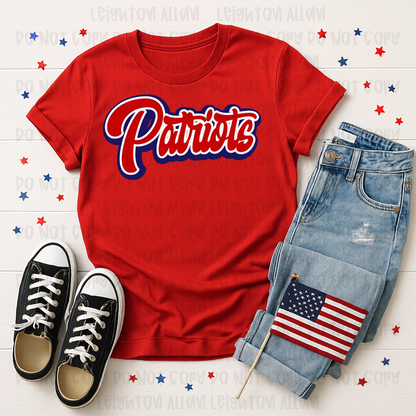 Classic Patriots Script Spirit Tee
