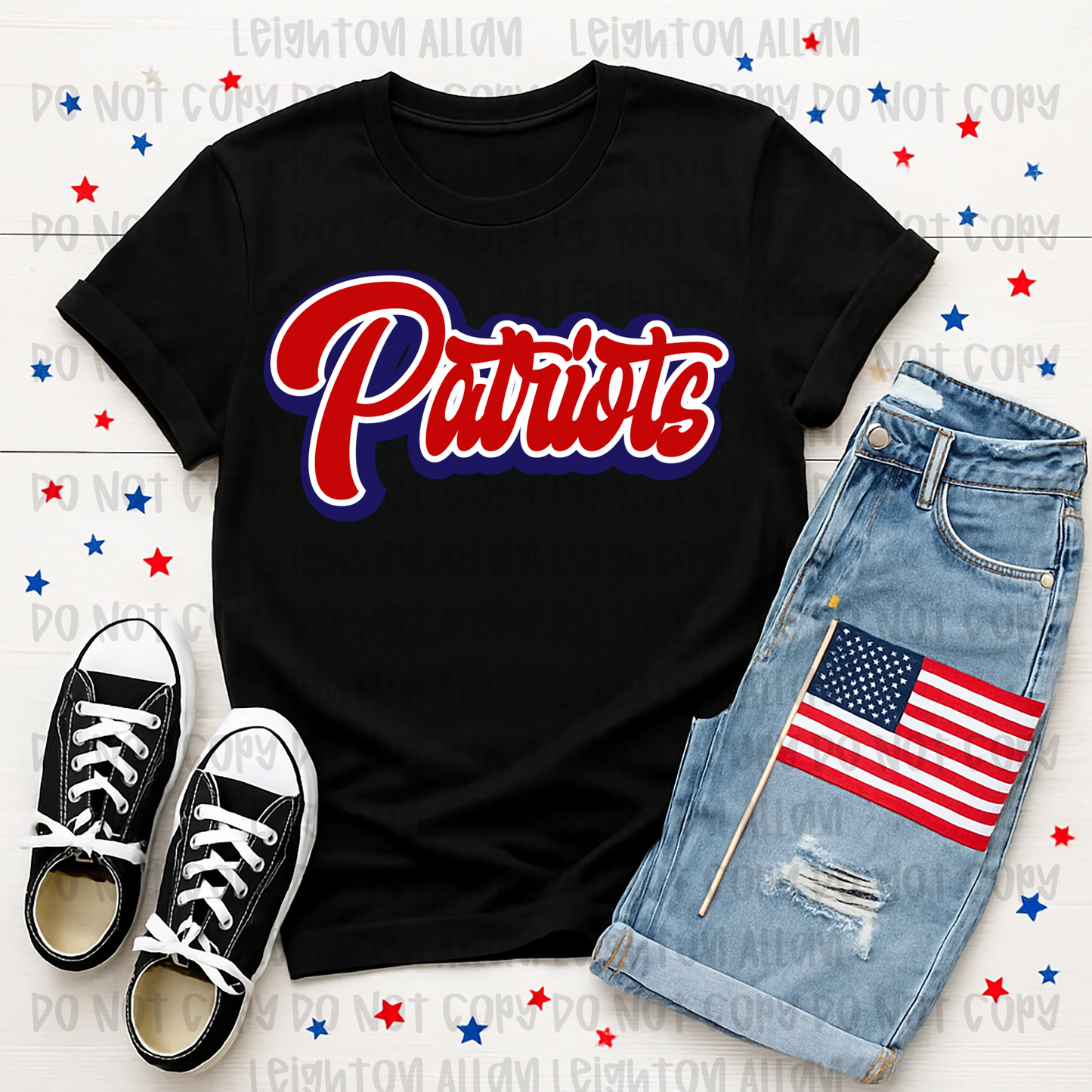 Classic Patriots Script Spirit Tee
