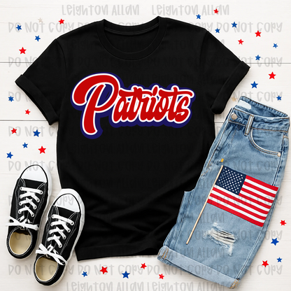 Classic Patriots Script Spirit Tee