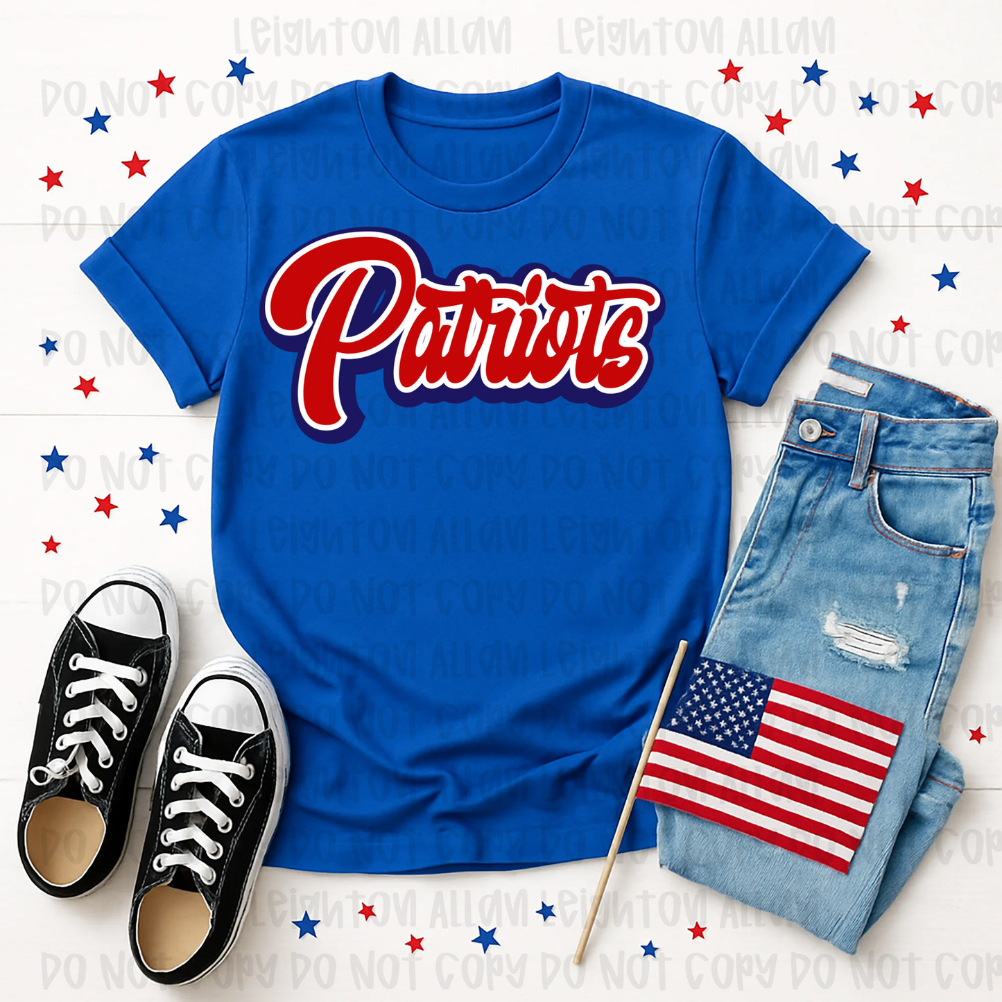 Classic Patriots Script Spirit Tee
