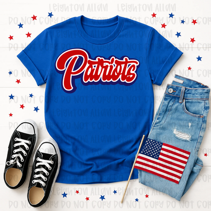 Classic Patriots Script Spirit Tee