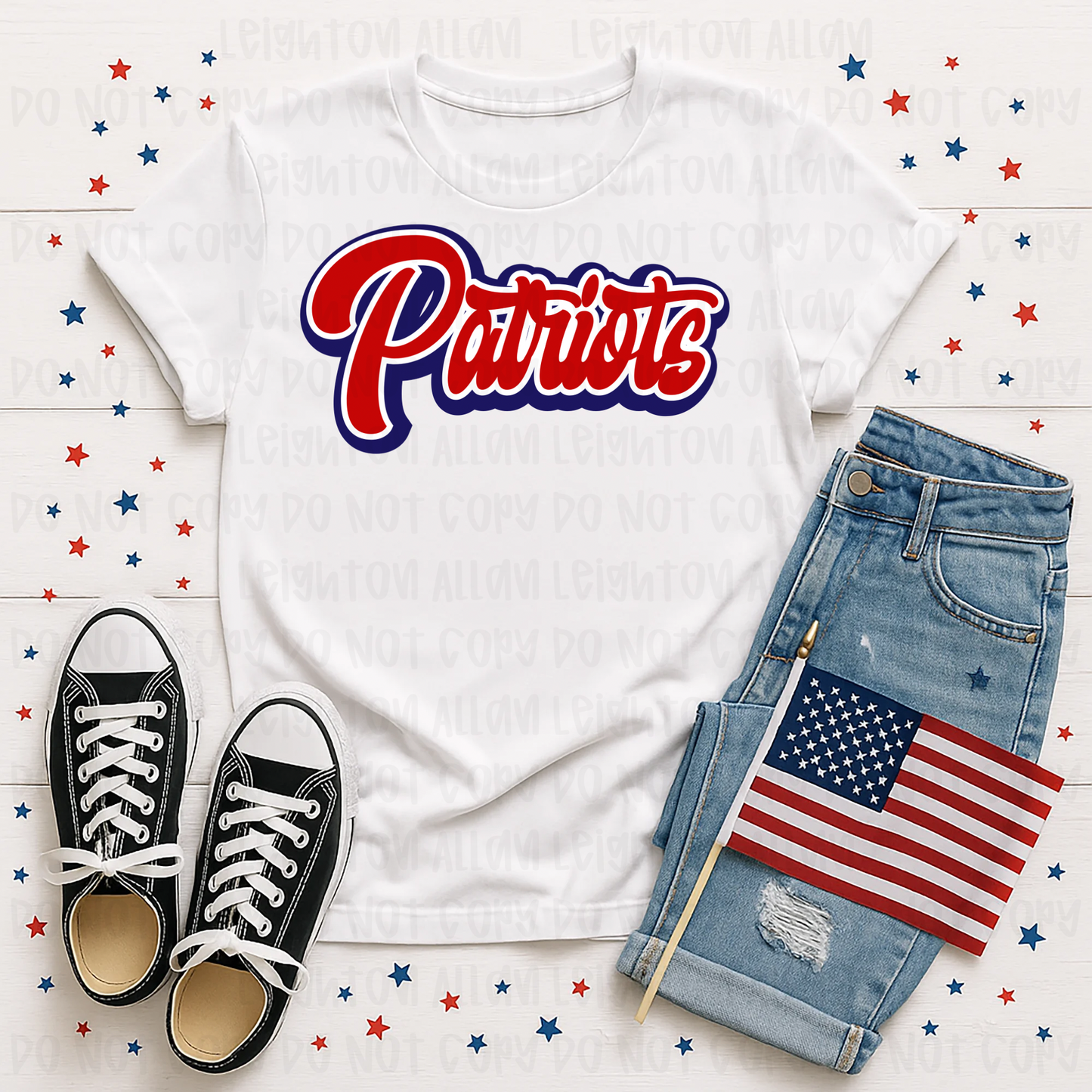 Classic Patriots Script Spirit Tee