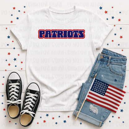 Retro Block Patriots Spirit Tee