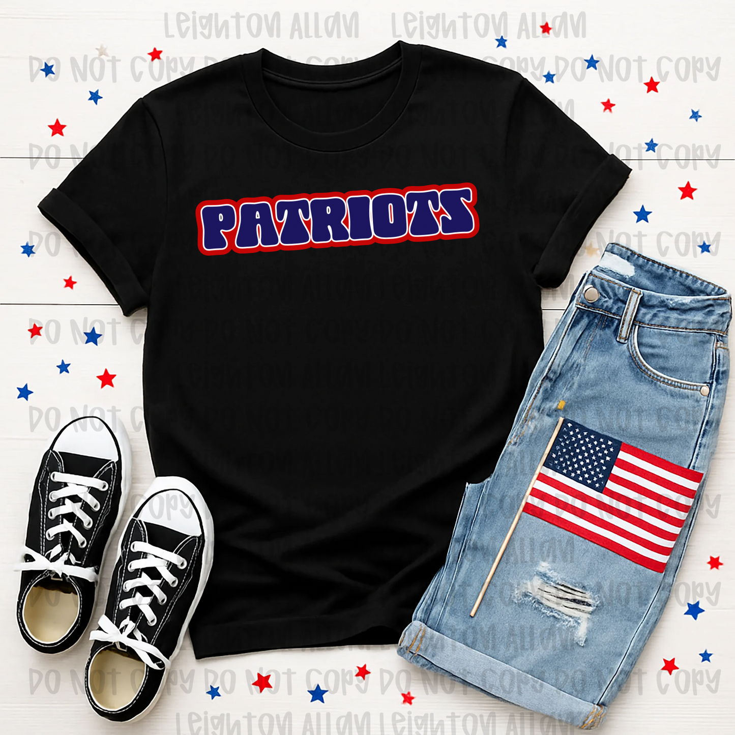 Retro Block Patriots Spirit Tee