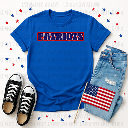 Retro Block Patriots Spirit Tee