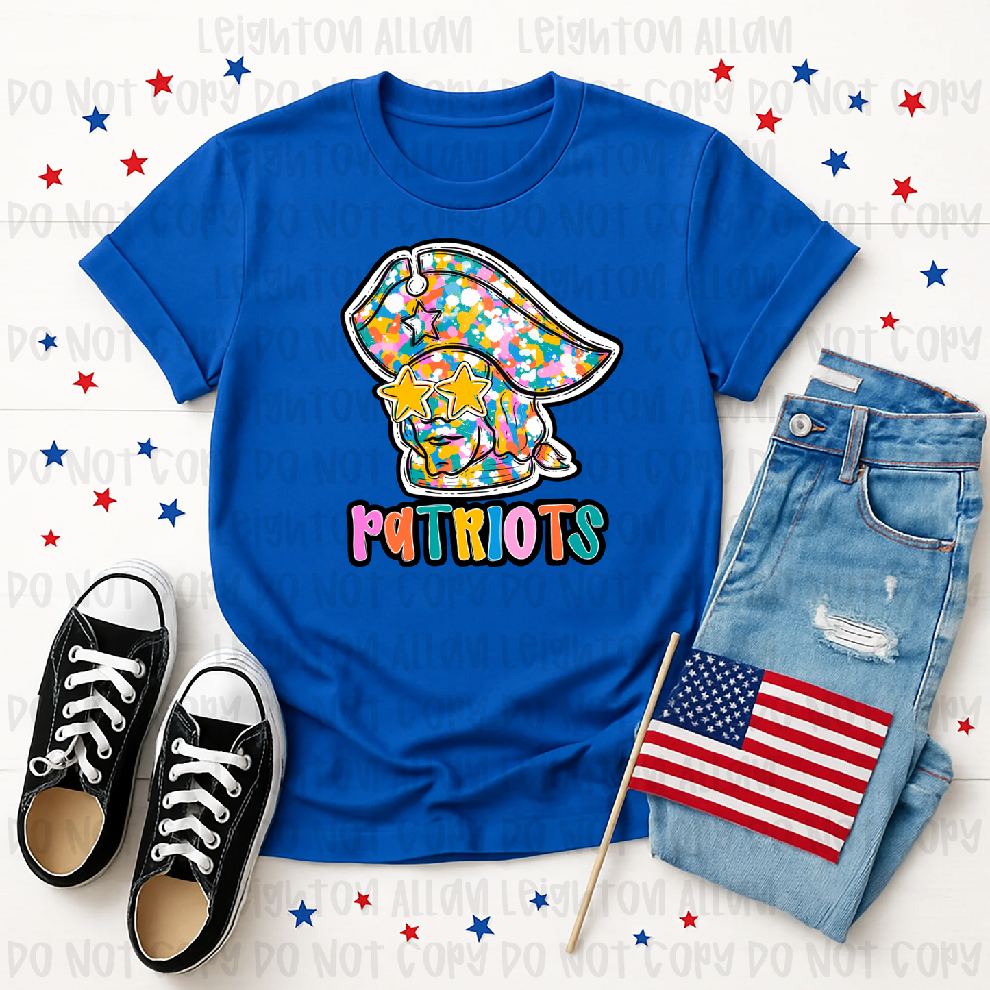 Color Splash Patriots Spirit Tee