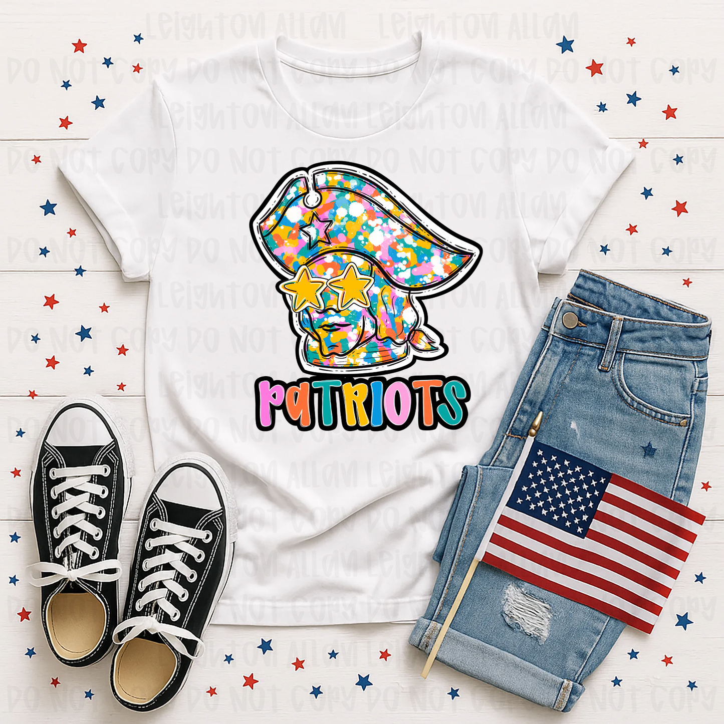 Color Splash Patriots Spirit Tee