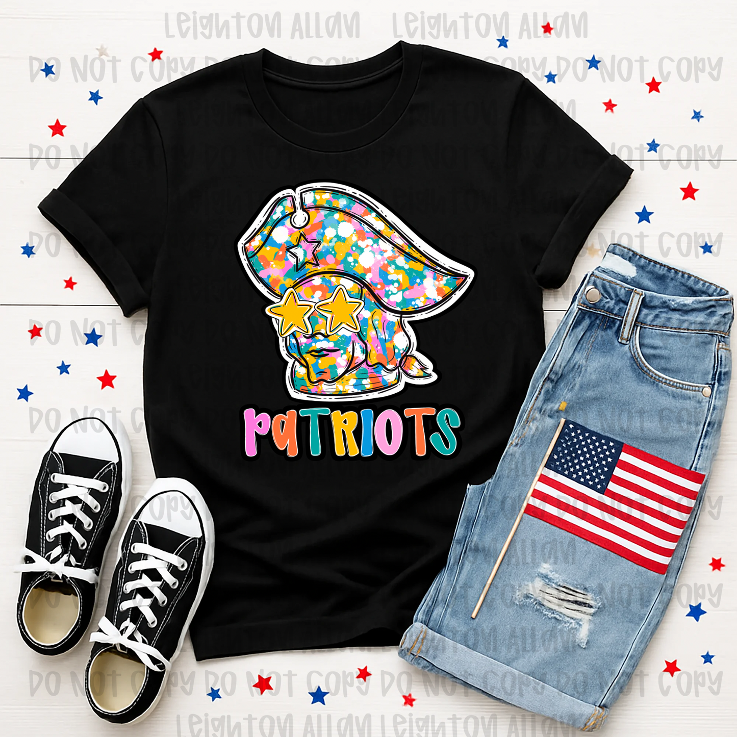 Color Splash Patriots Spirit Tee