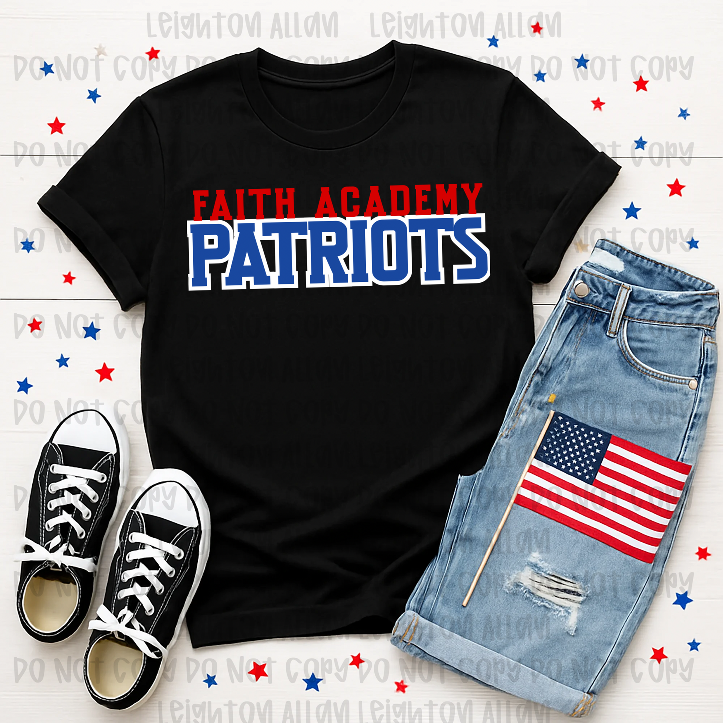 Faith Academy Patriots Classic Spirit Tee